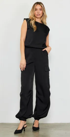 Satin Cargo Pant