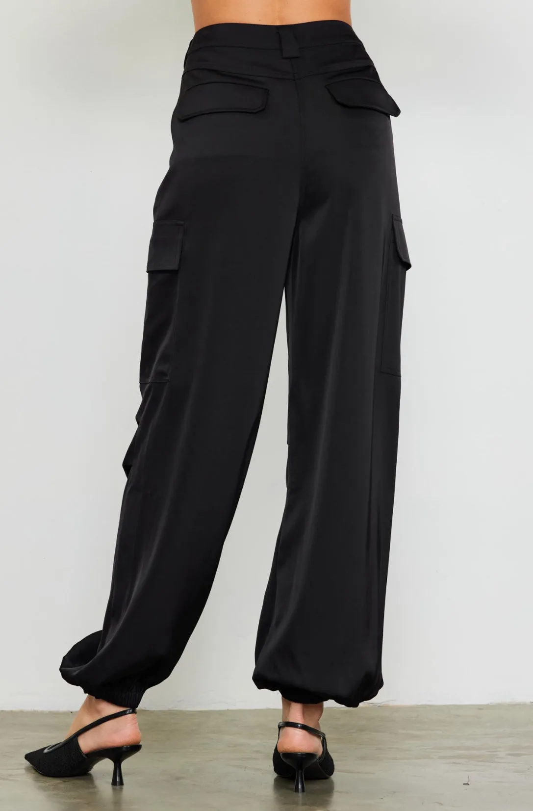 Satin Cargo Pant