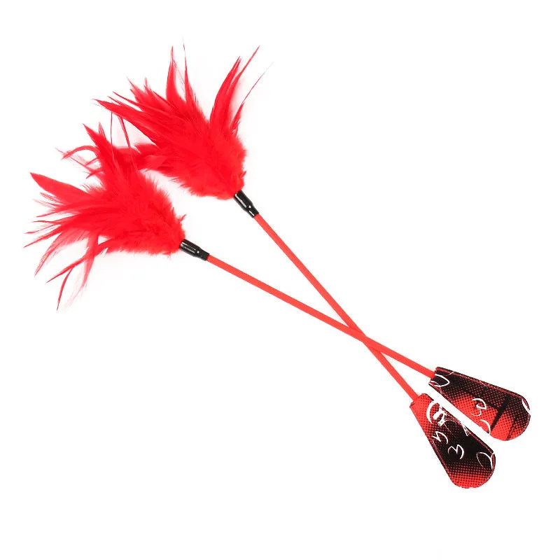 Sex & Mischief 2-in-1 Feather Tickler Riding Crop