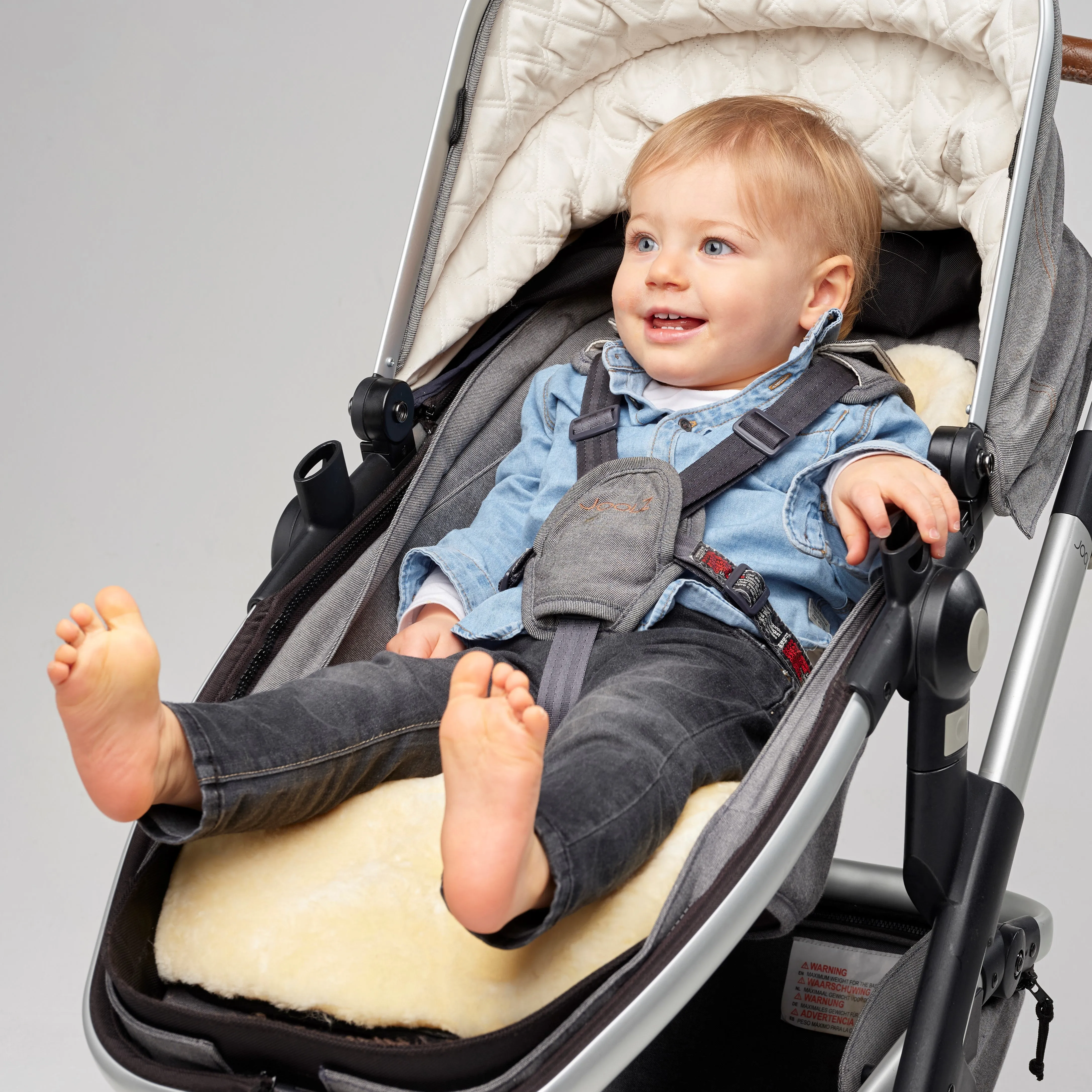 Sheepskin Pram Liner - Short Wool (Universal Fit)