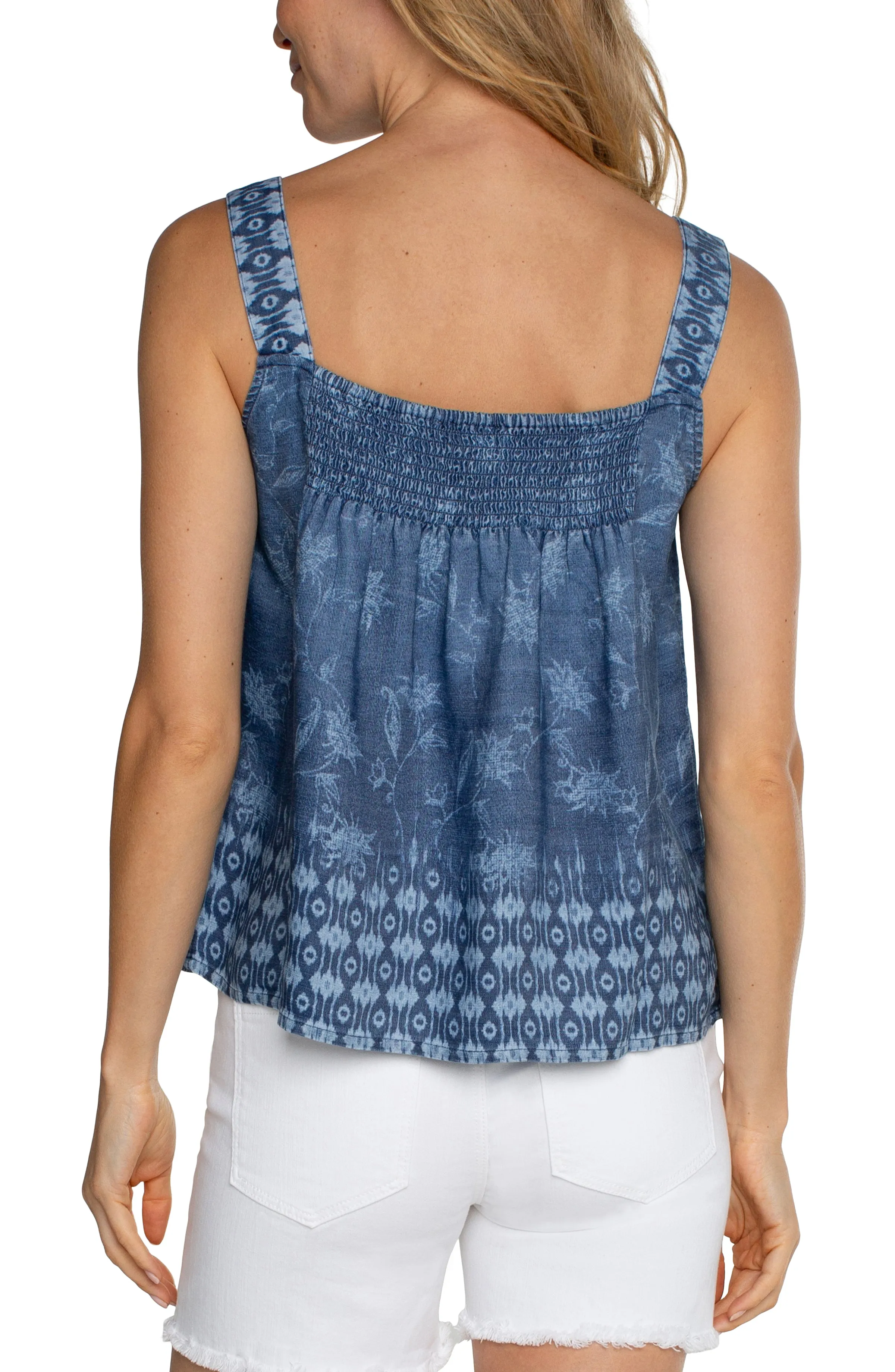 SLEEVELESS V-NECK TOP