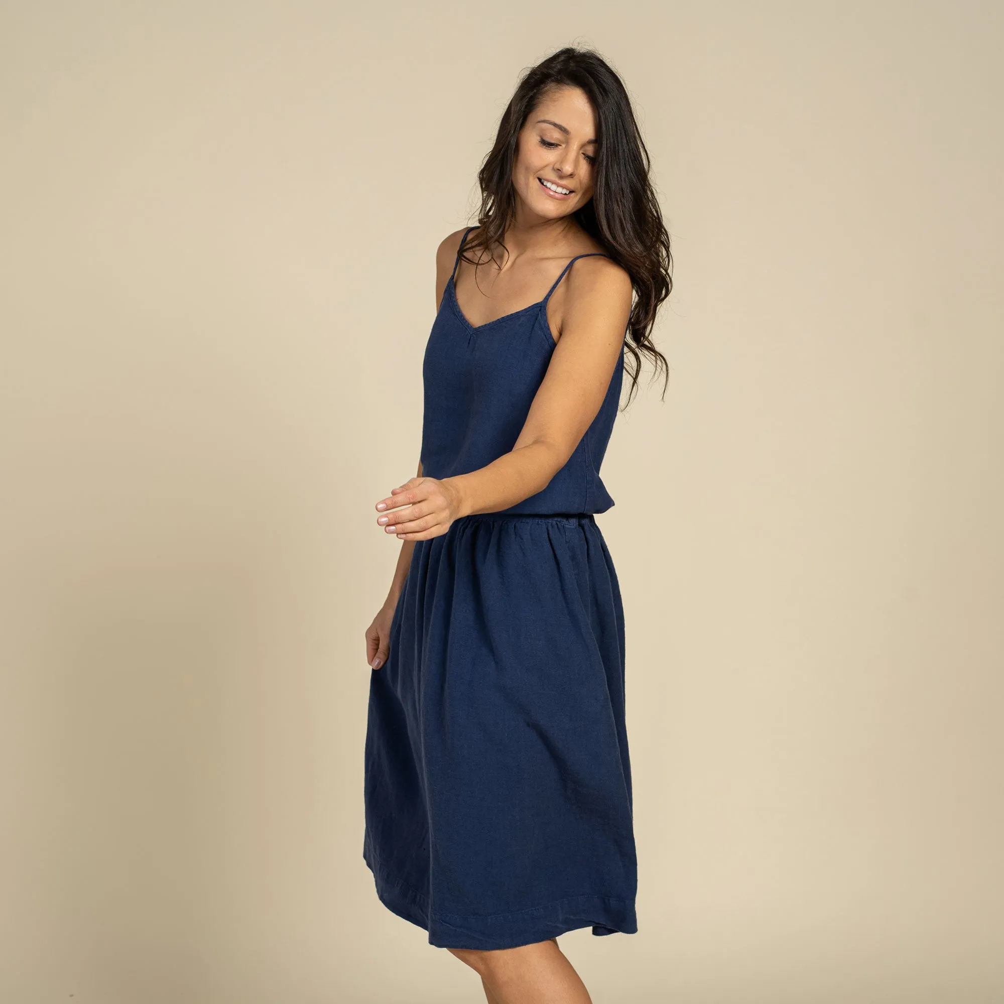 Slip Top & Skirt 2-Piece Storm Blue