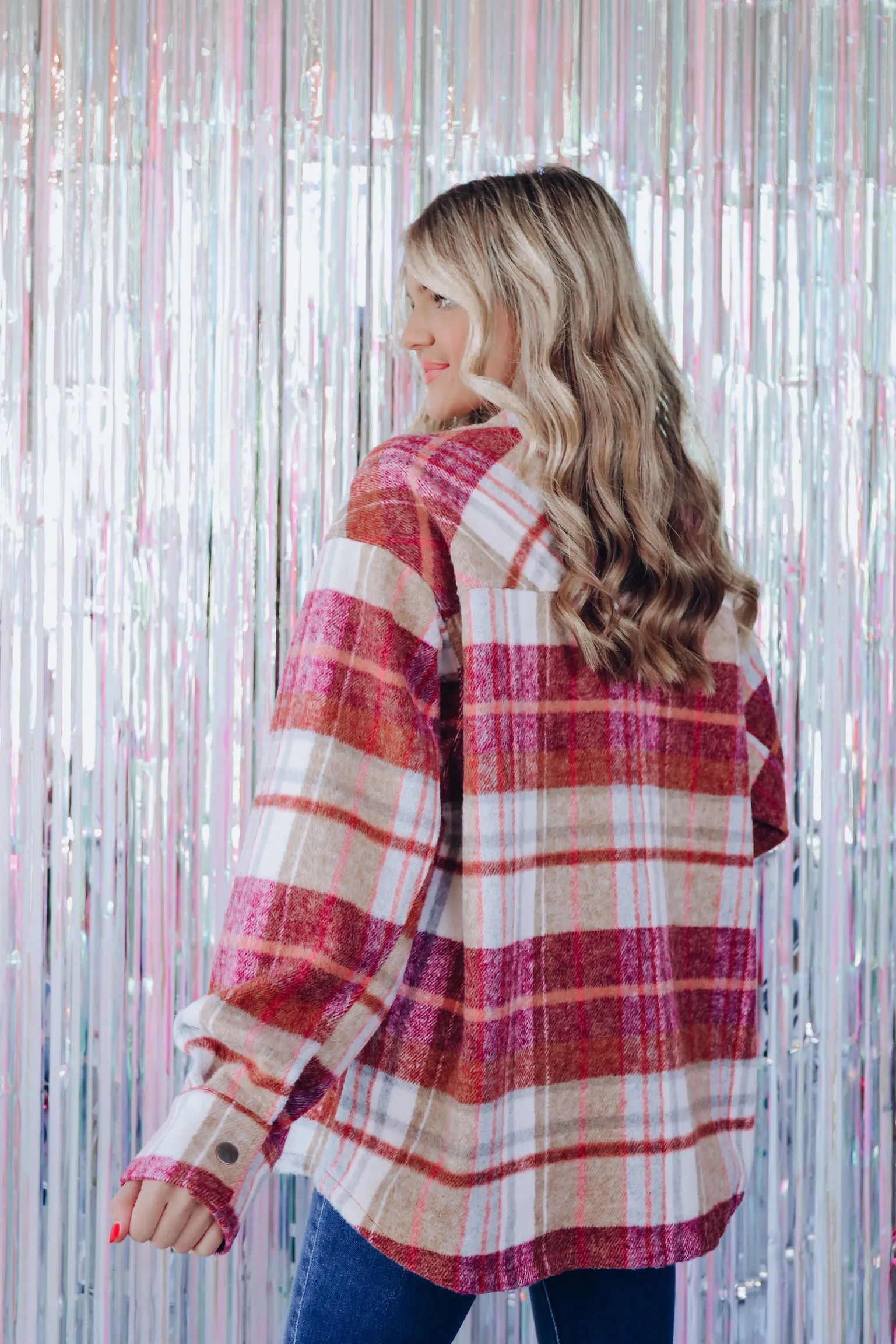 Spicy Plum Plaid Shacket