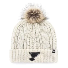 ST. LOUIS BLUES 47' LADIES MEEKO POM KNIT HAT - WHITE