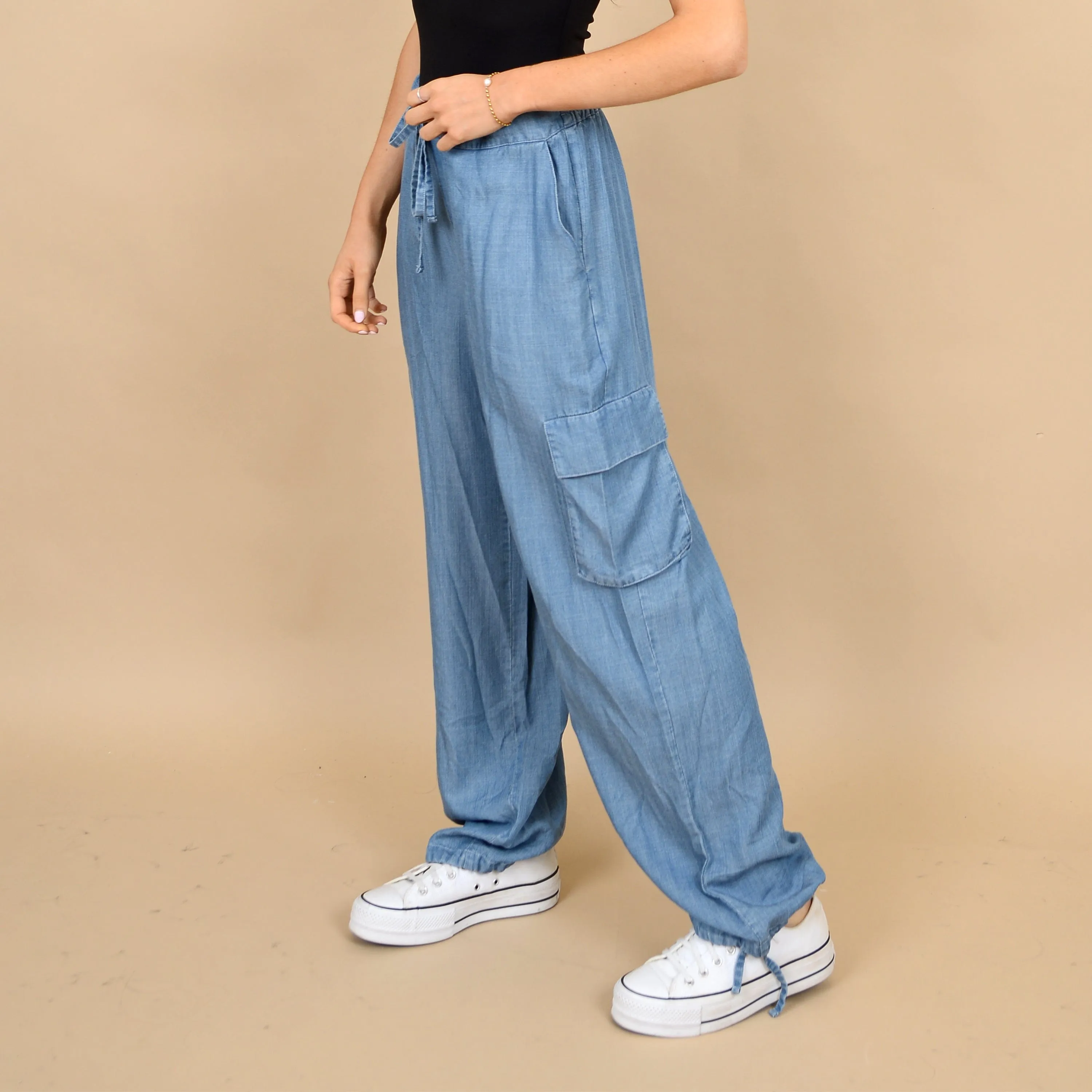 Stacia Tencel Cargo Pants