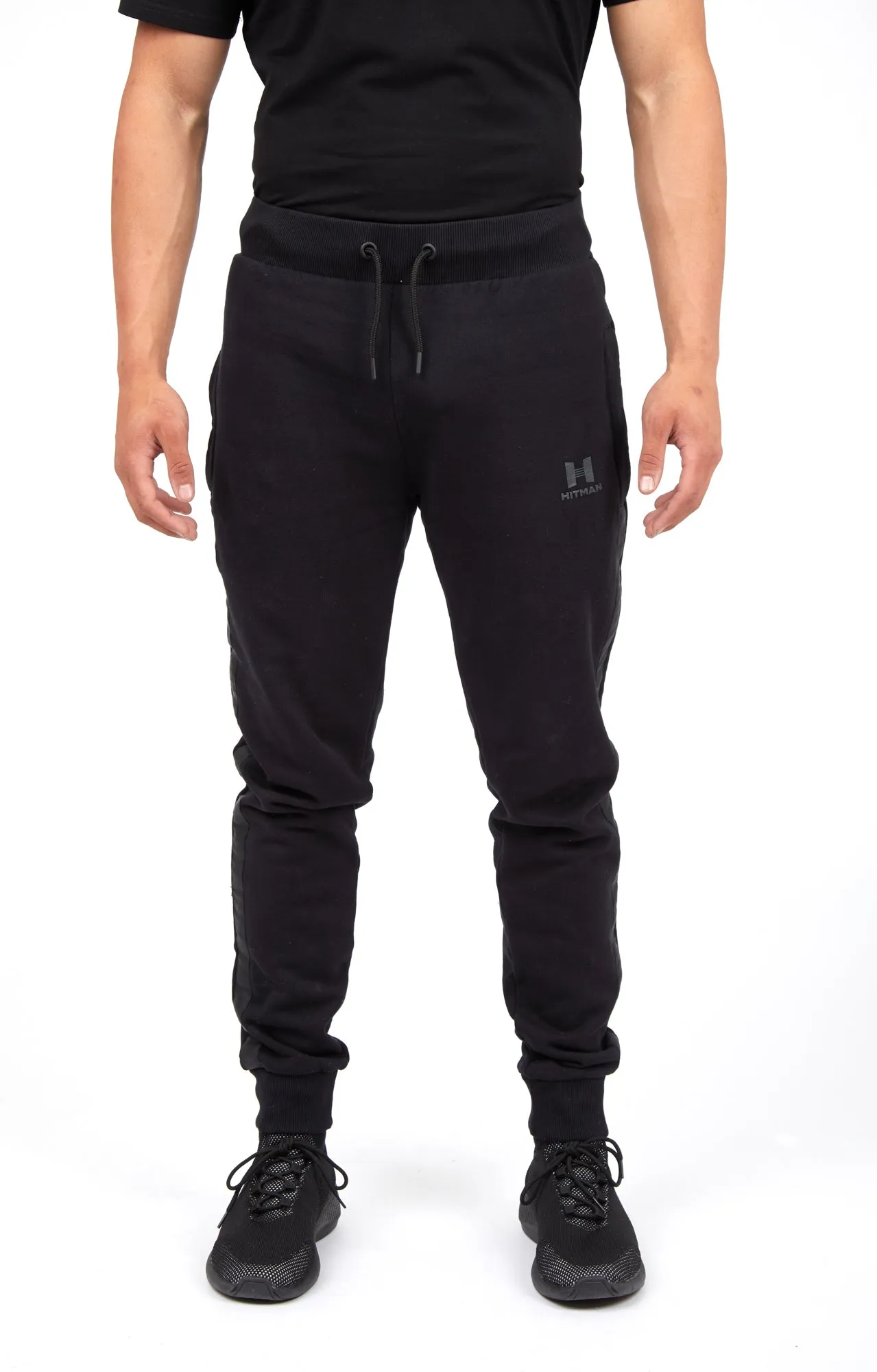 STEALTH BLACK- JOGGERS- BLACK TAPE