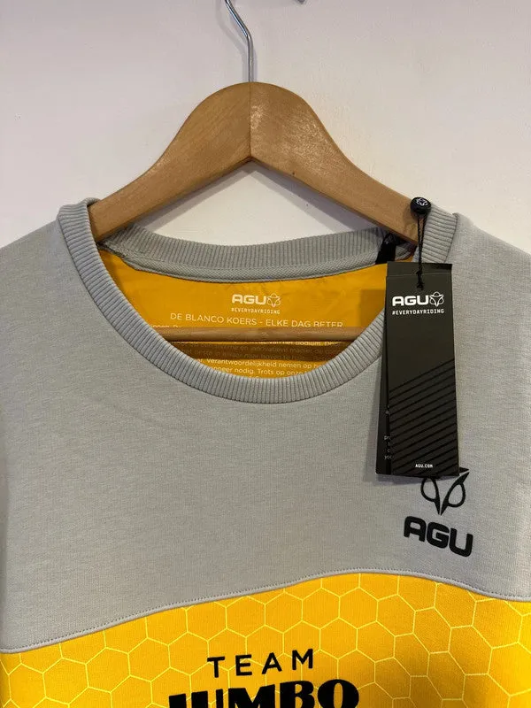 Team Jumbo Visma AGU Grey Yellow Sweater Men