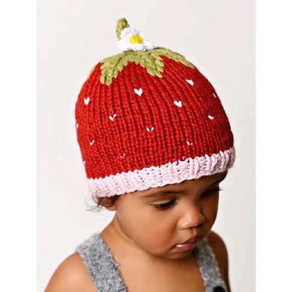 The Blueberry Hill Addie Strawberry Bamboo Hat