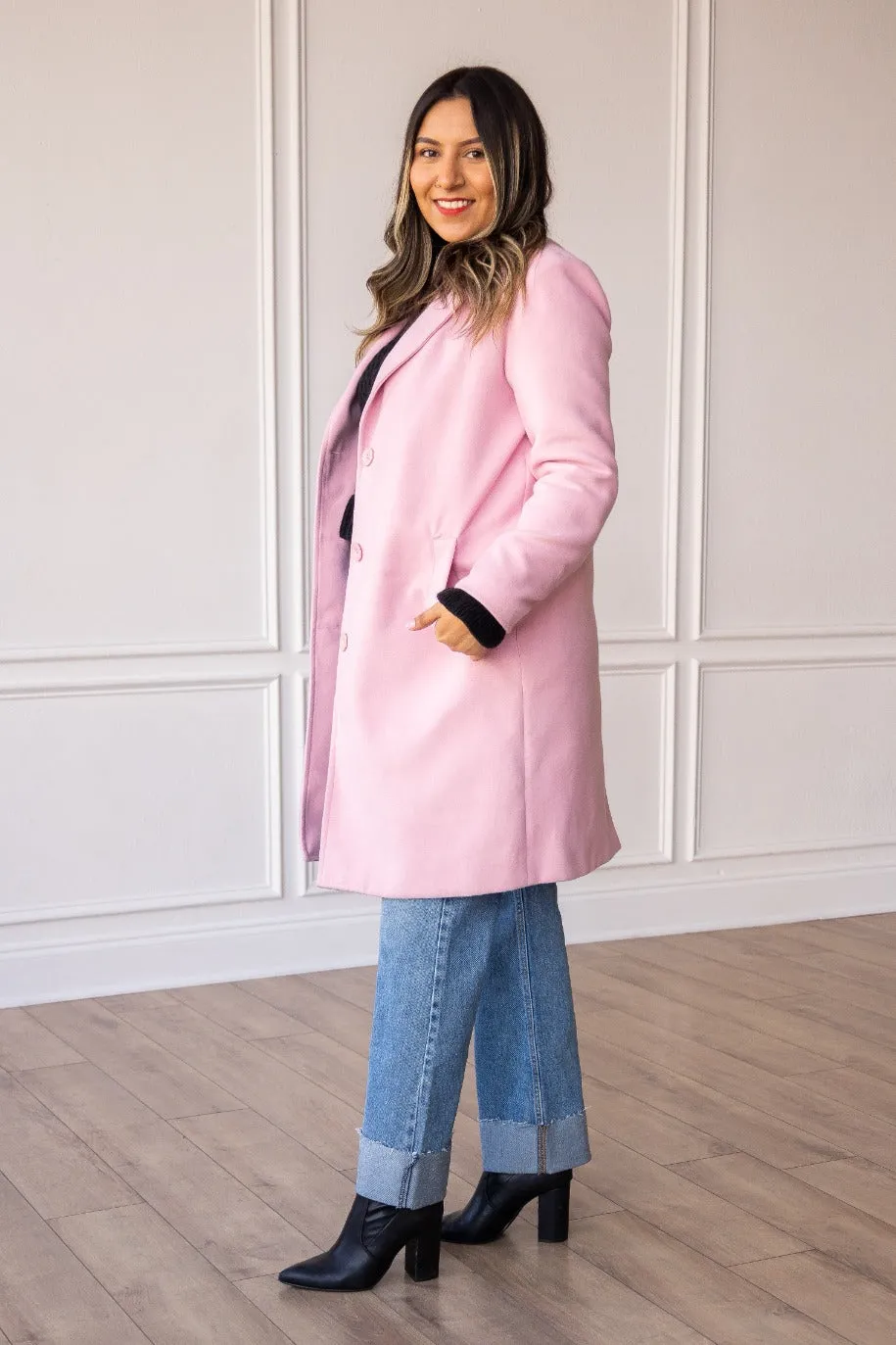 The Phoebe Coat in Pink