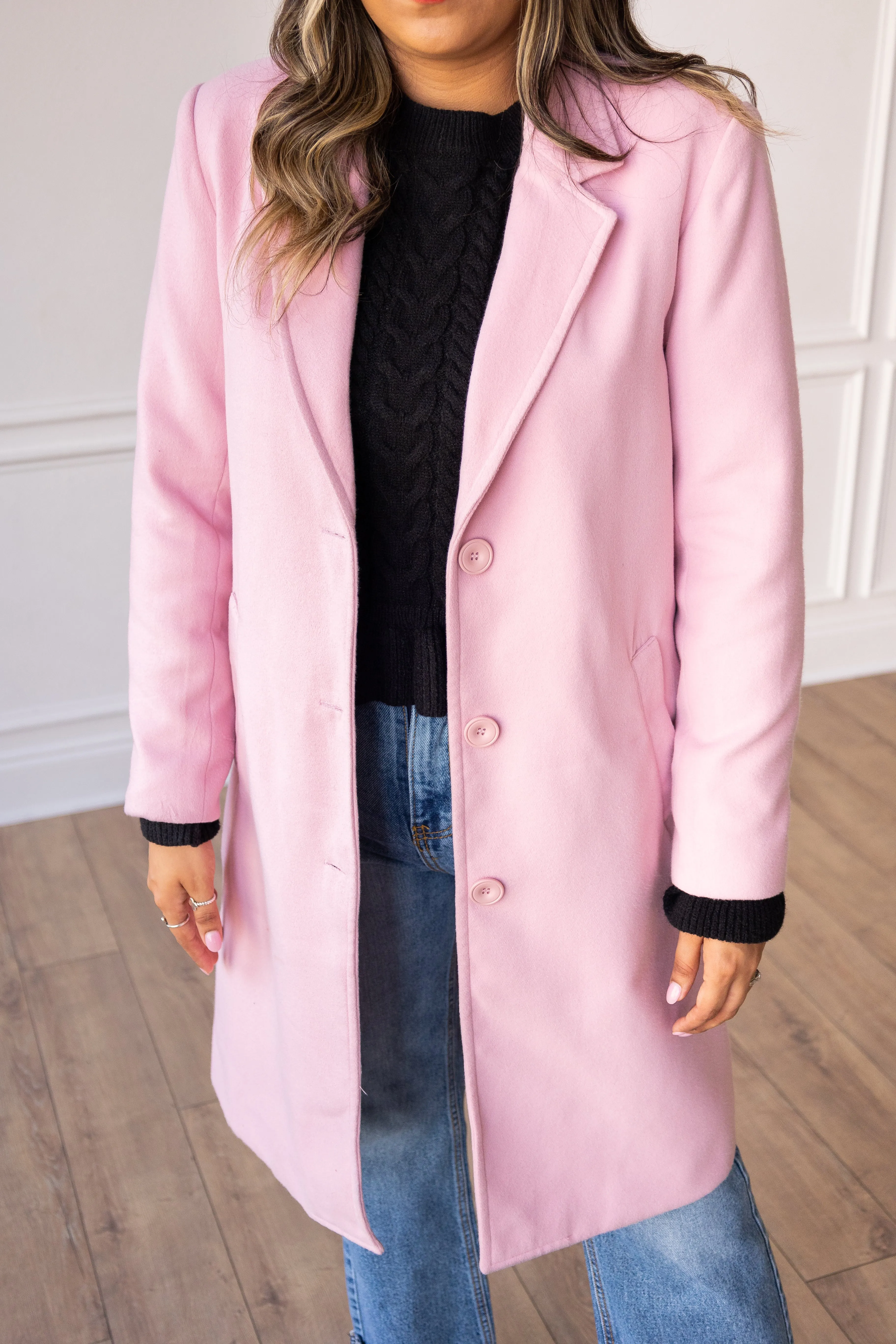 The Phoebe Coat in Pink