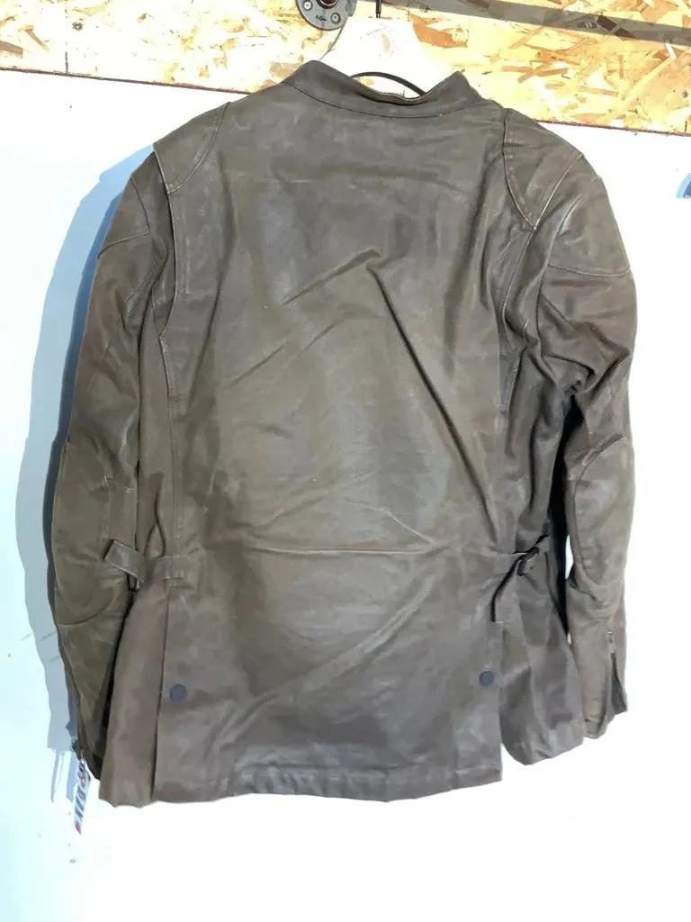 Tobacco waxed cotton jacket