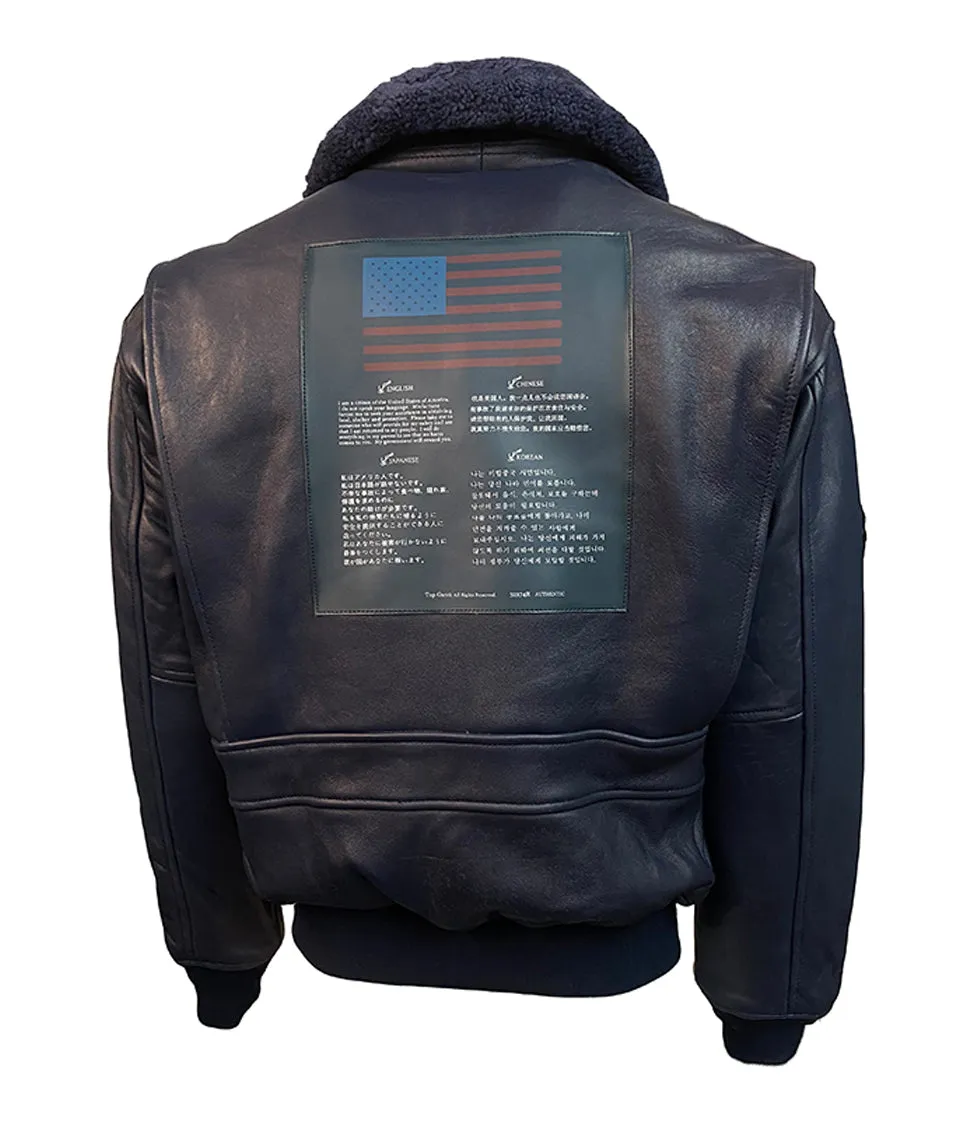 TOP GUN® OFFICIAL SIGNATURE SERIES LEATHER JACKET COL