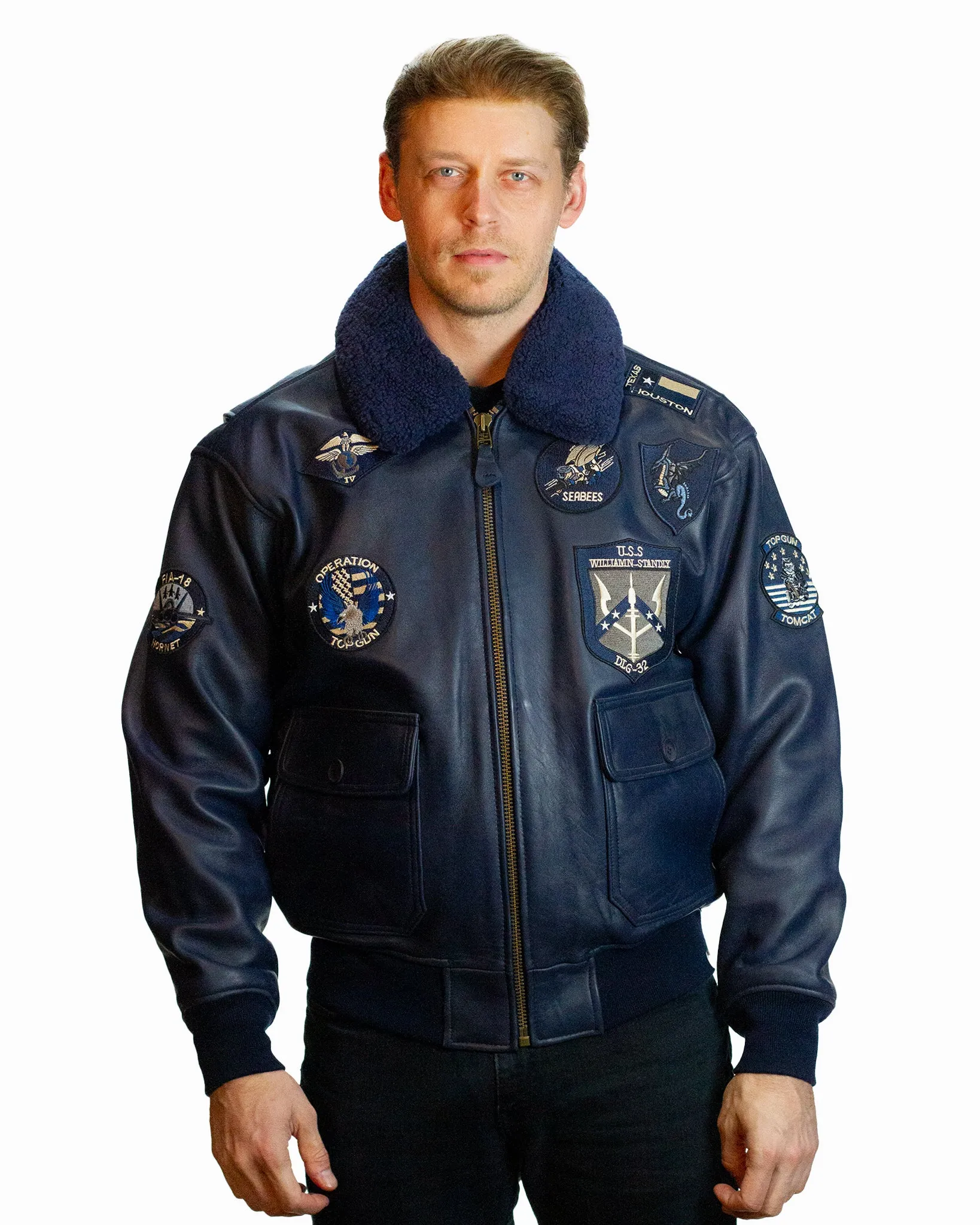 TOP GUN® OFFICIAL SIGNATURE SERIES LEATHER JACKET COL