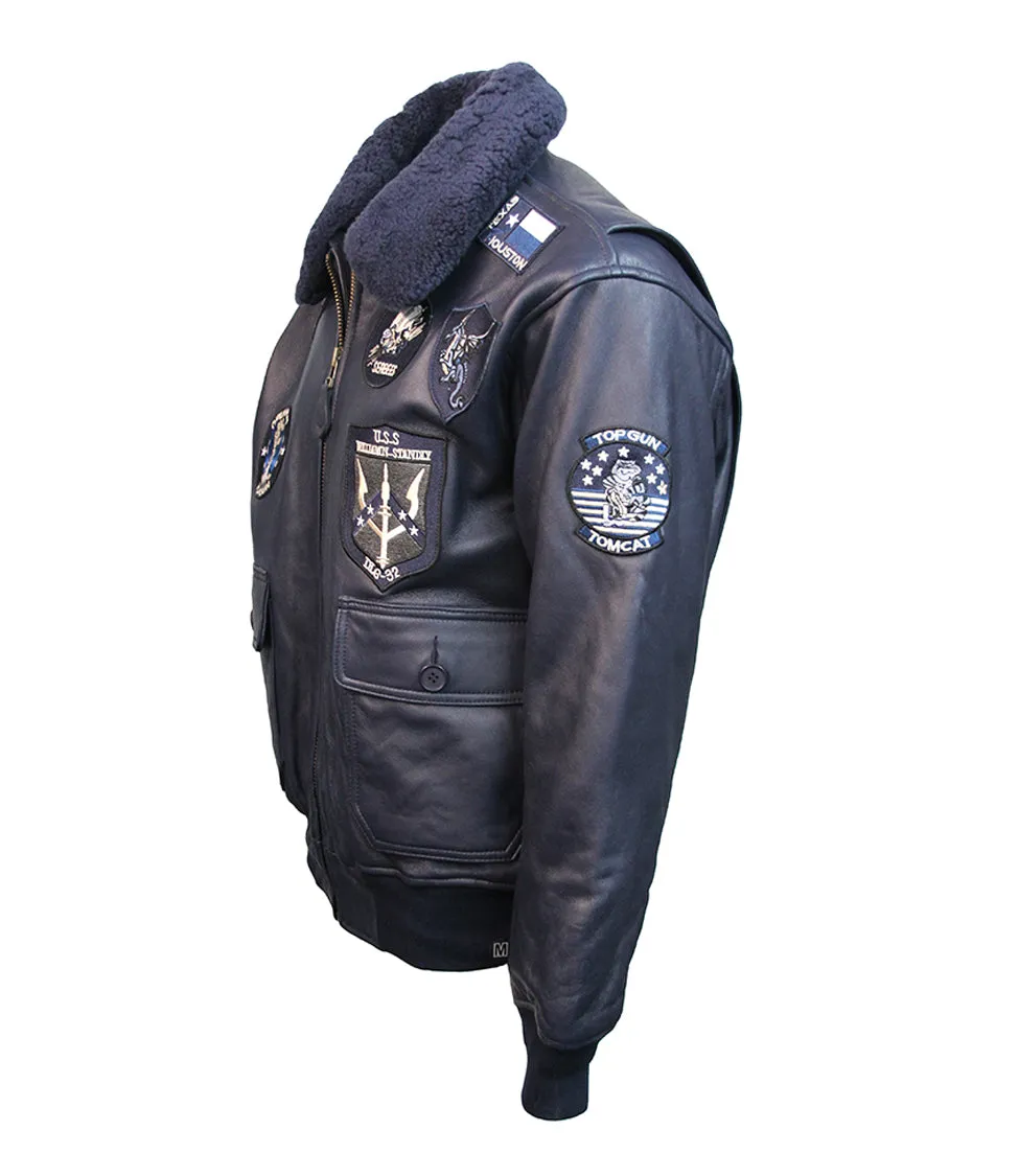 TOP GUN® OFFICIAL SIGNATURE SERIES LEATHER JACKET COL