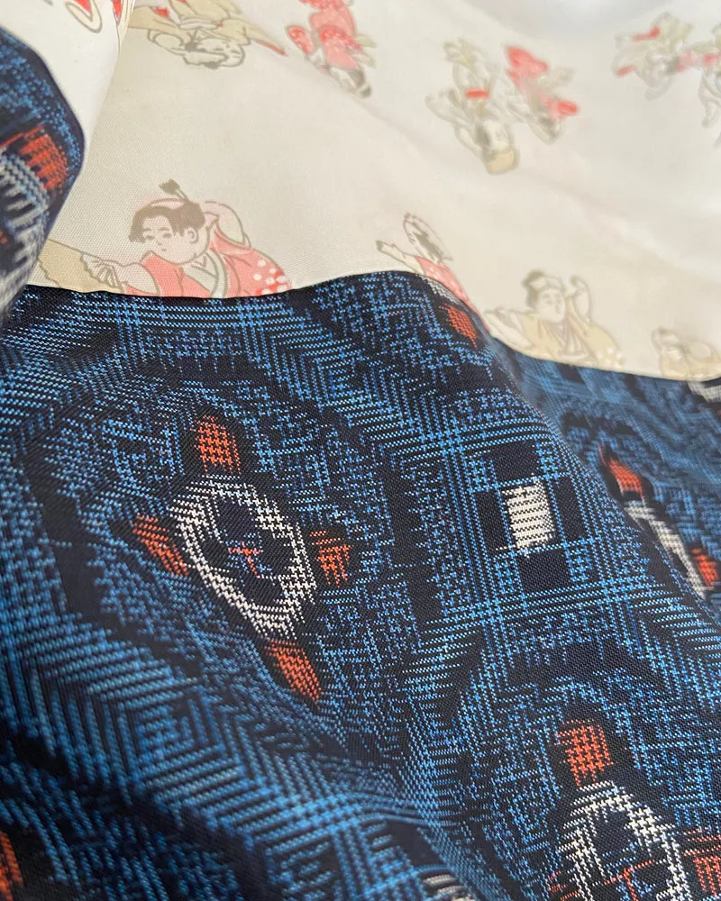 Traditional Textile Oshima Tsumugi Haori Kimono Jacket