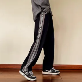 Trendy Knitted Sports Loose Fit Drawstring Sweatpant