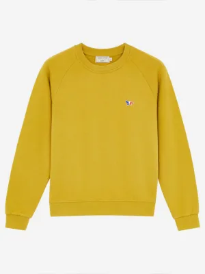 TRICOLOR FOX PATCH MUSTARD SWEATSHIRT