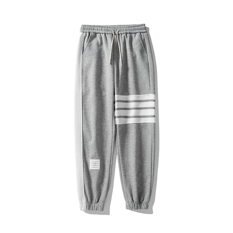 Versatile Pure Cotton Tapered Elasticity Elastic Waist Loose Fit Sweatpant