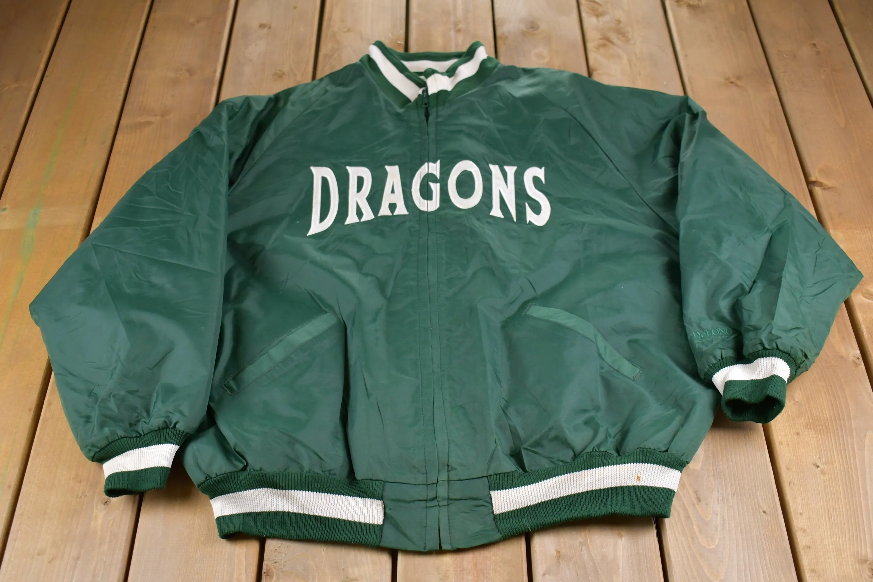 Vintage 1990s Dragons DeLong Windbreaker Jacket