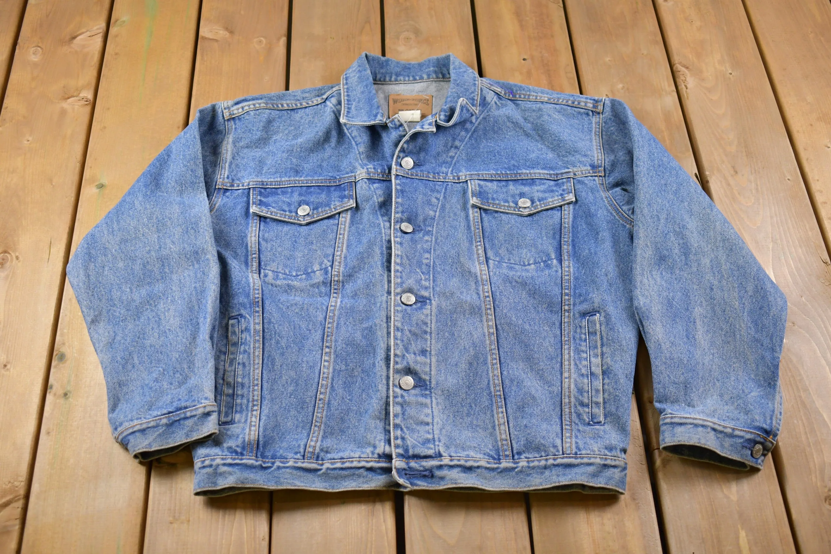 Vintage 1990s Gap Light Wash Denim Jean Jacket