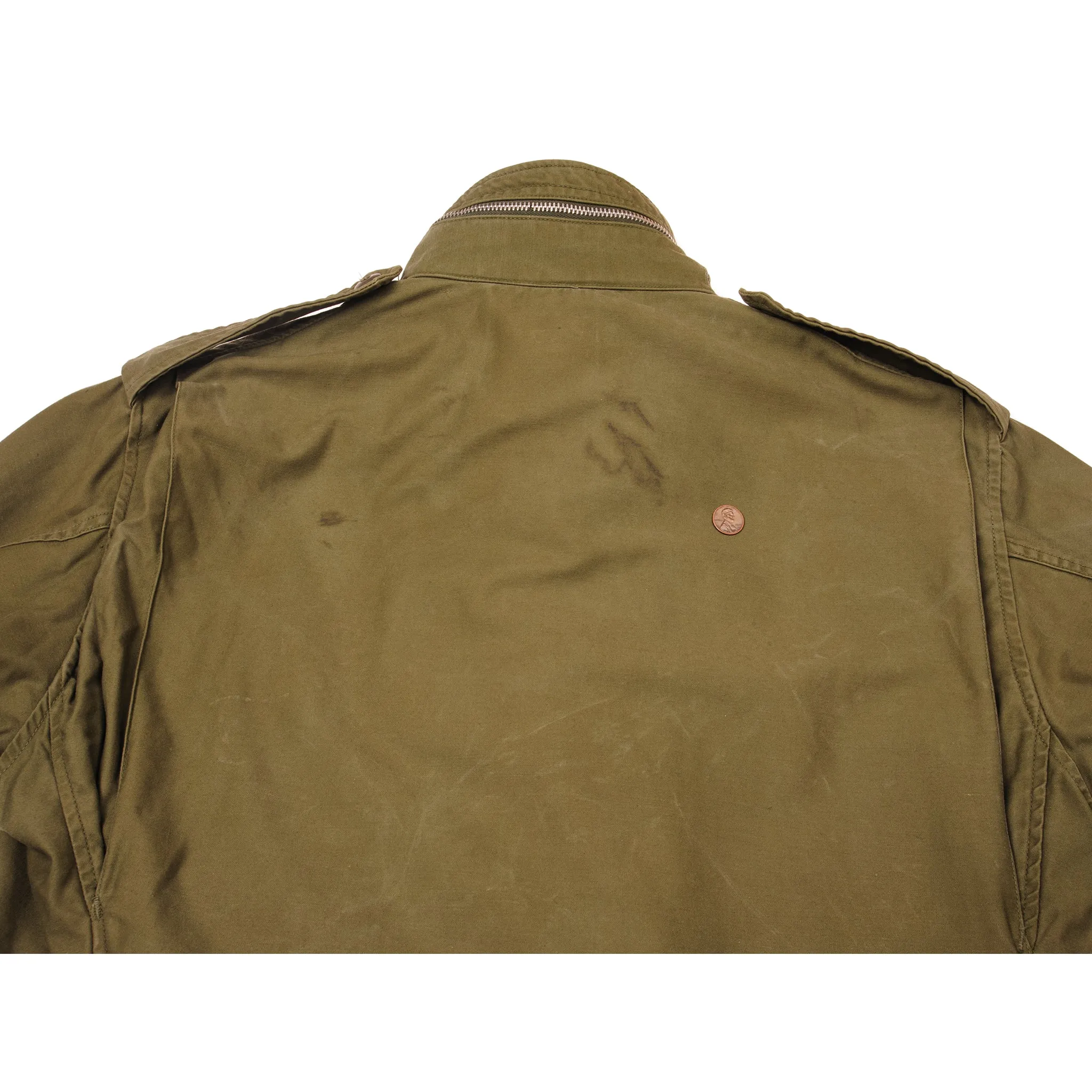 VINTAGE US ARMY M-1965 M65 FIELD JACKET 1969 VIETNAM WAR SIZE LARGE REGULAR