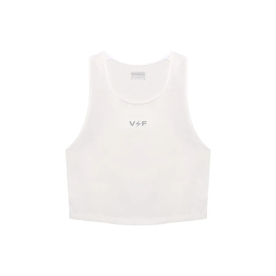 Volt and Fast Women's Bolt Sports Crop Top V2 - Broken White