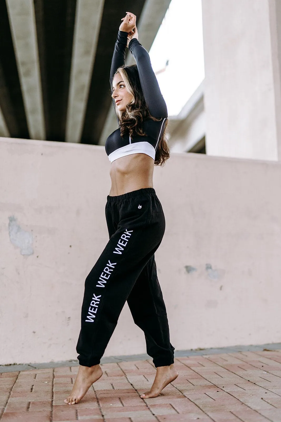 Werk Black Oversized Sweats