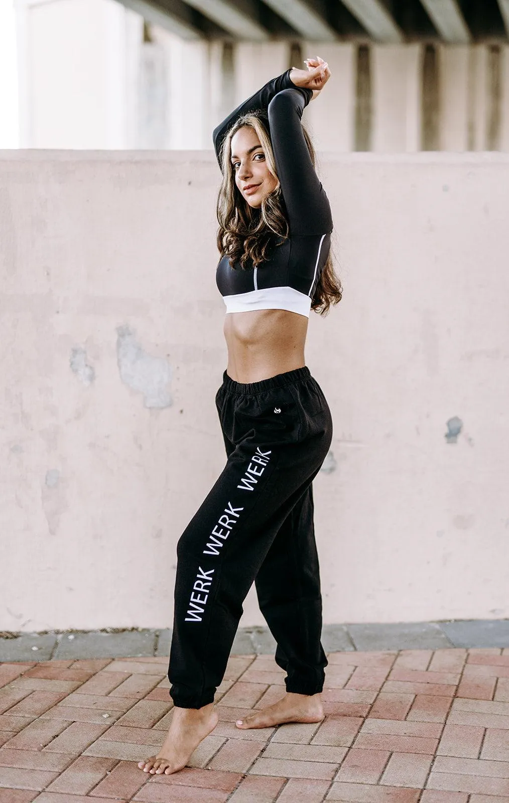 Werk Black Oversized Sweats