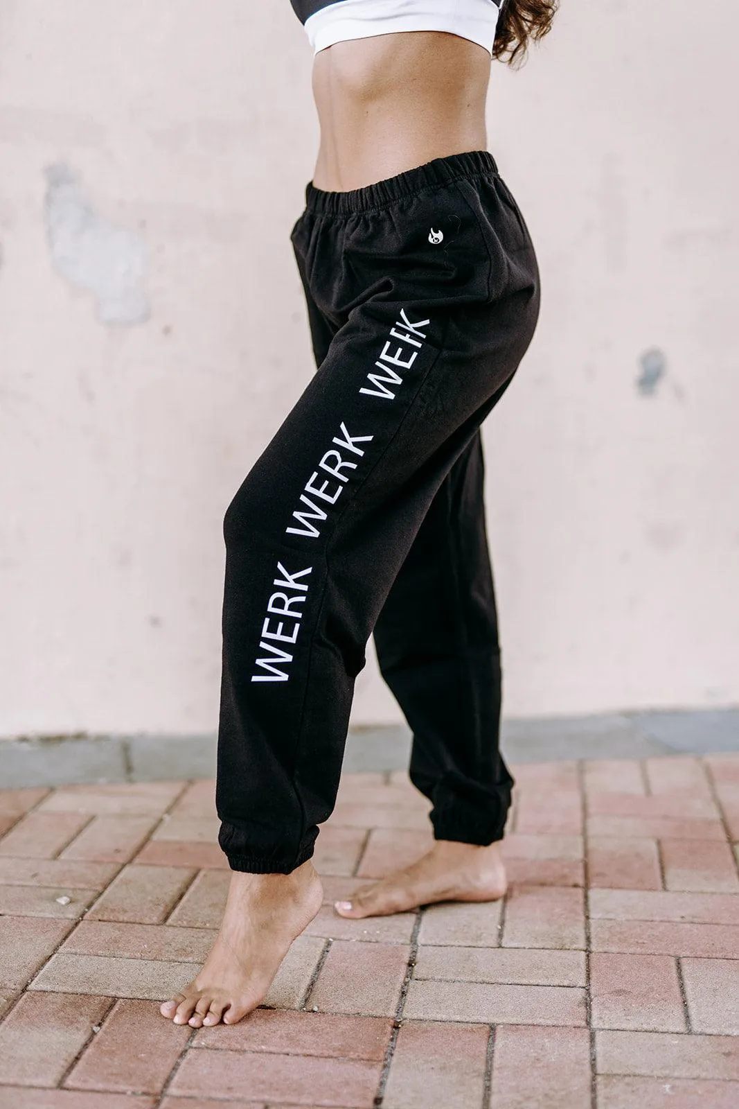 Werk Black Oversized Sweats