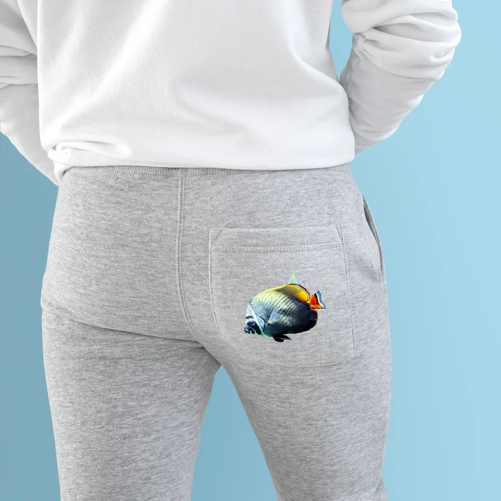 White Black Fish Premium Fleece Joggers