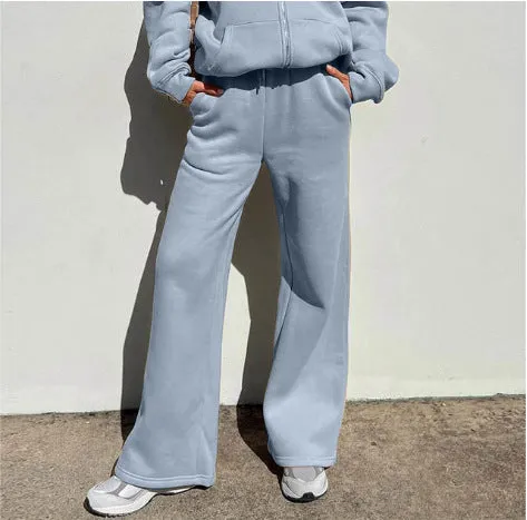 Women Loose Hooded Sportswear Jogger Pants Women's Suit