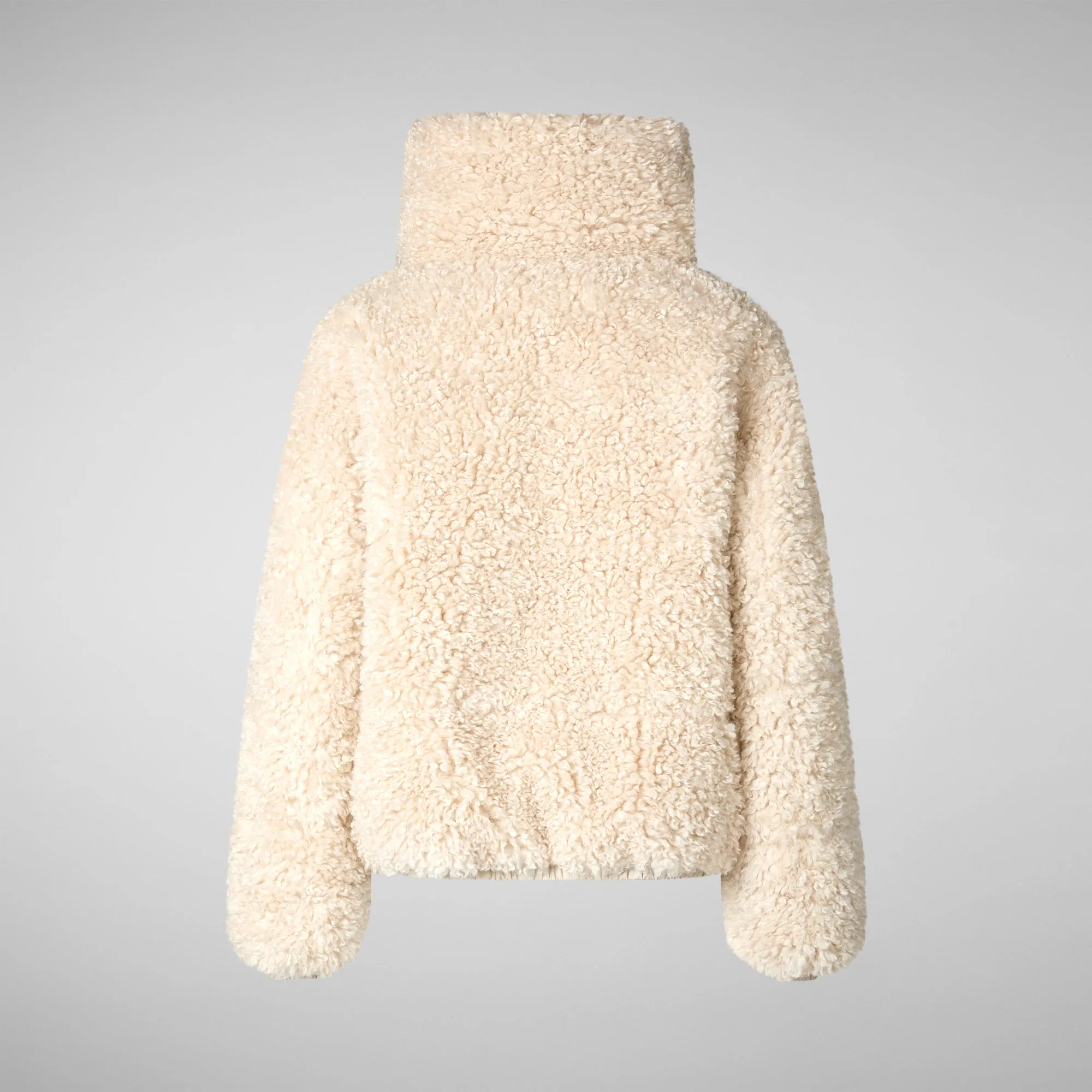 Women's Faux Fur Jacket Kennie in Shore Beige