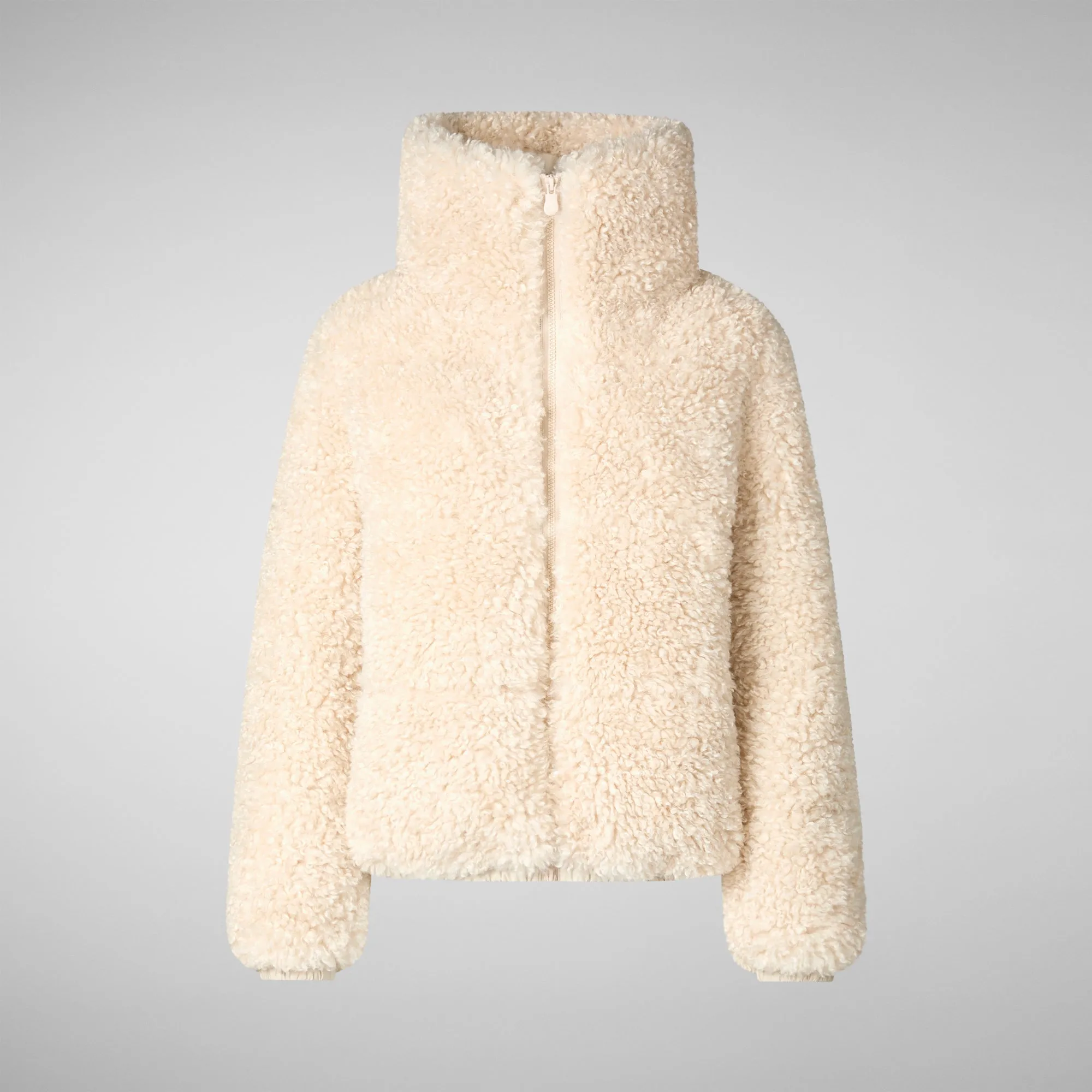 Women's Faux Fur Jacket Kennie in Shore Beige