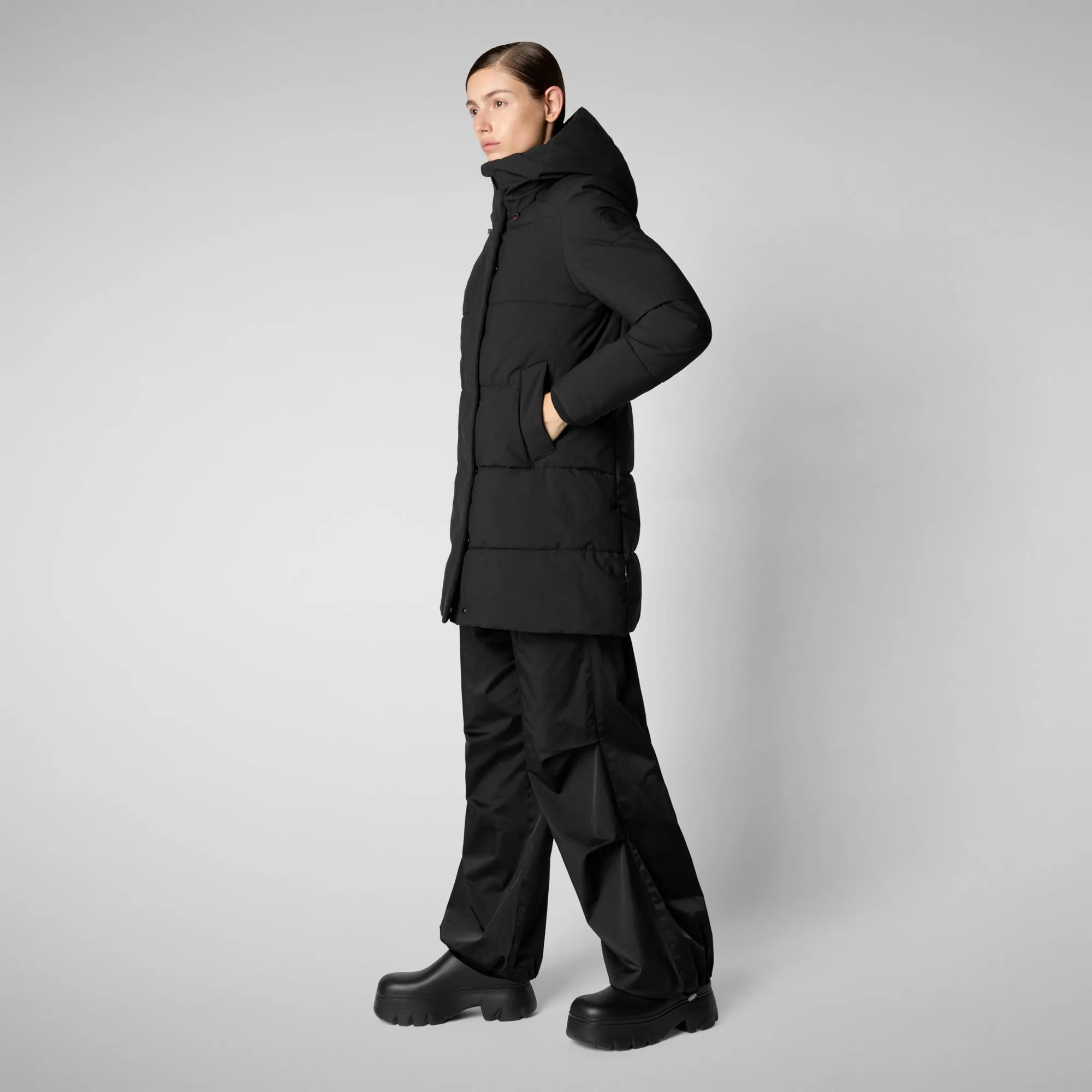 Women's Hooded Parka Bethany in black