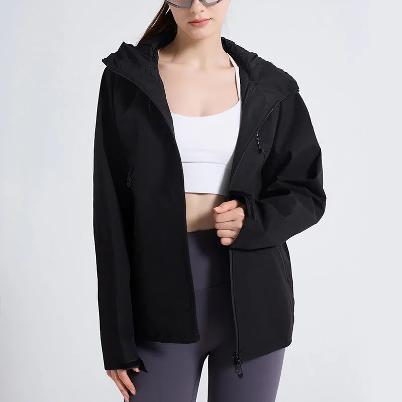 Women's Hooded Windbreaker Jacket