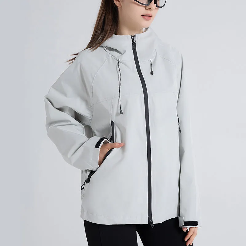 Women's Hooded Windbreaker Jacket