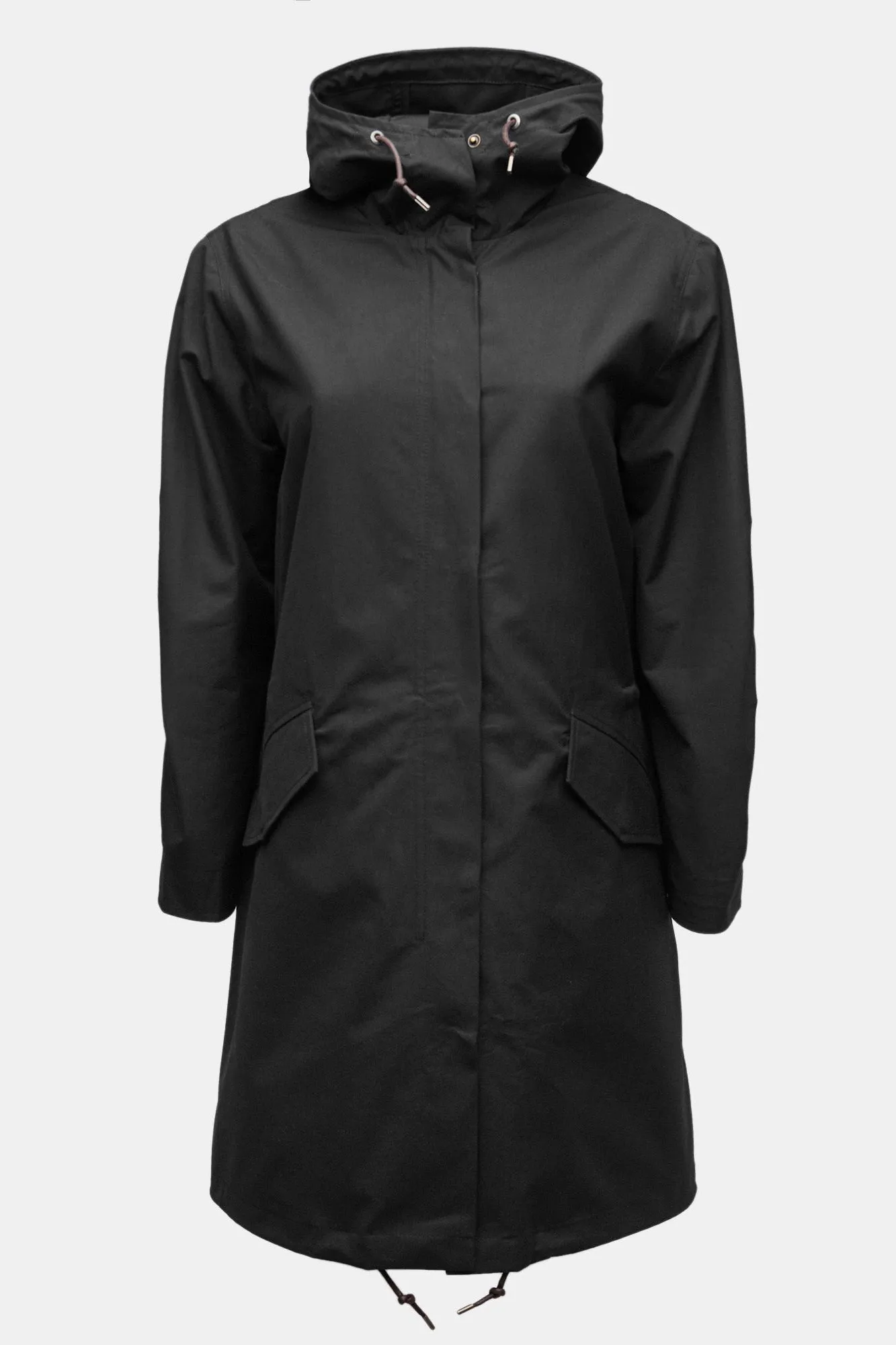 Women's Long Parka - Black