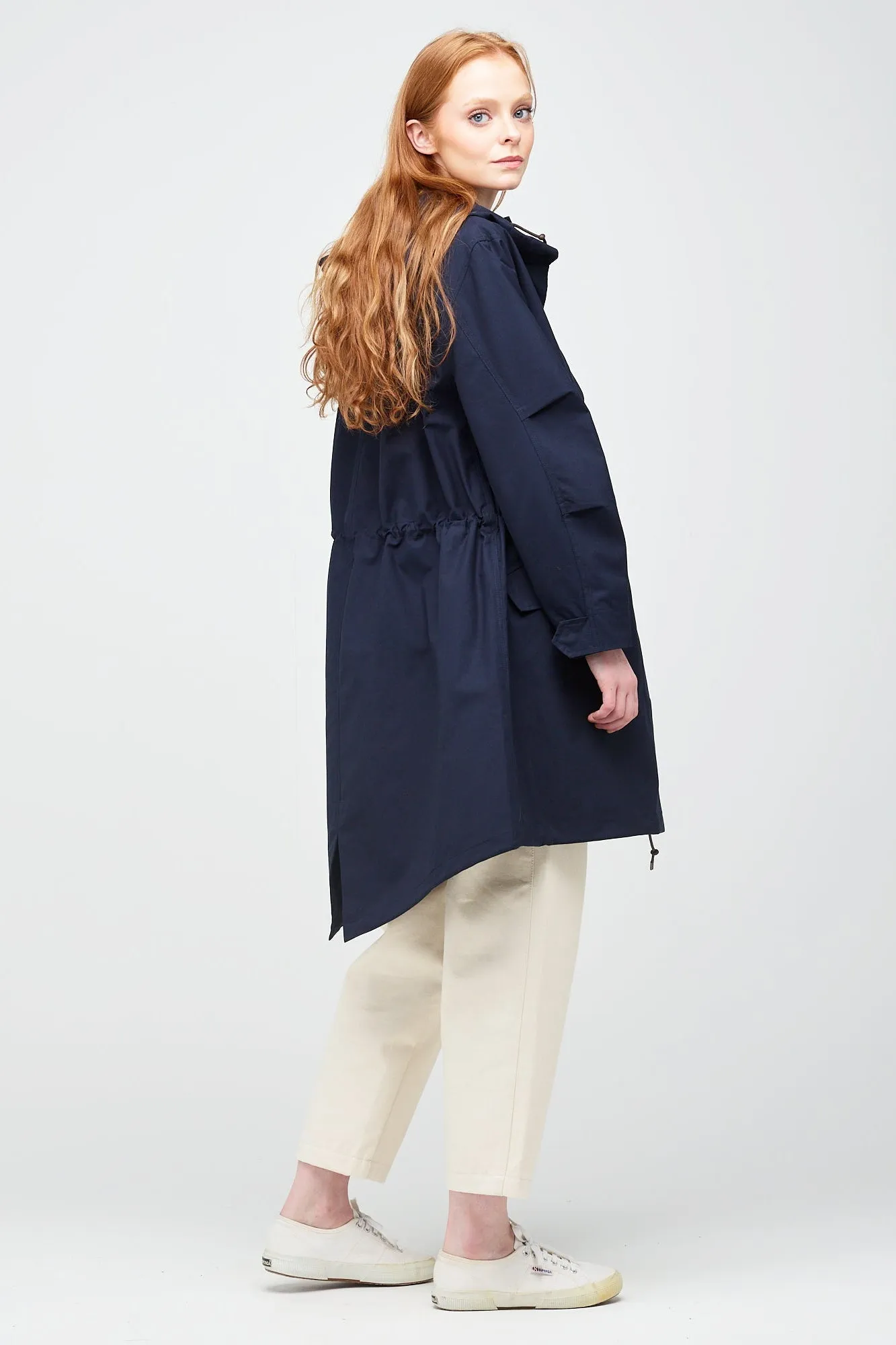 Women's Long Parka - Navy