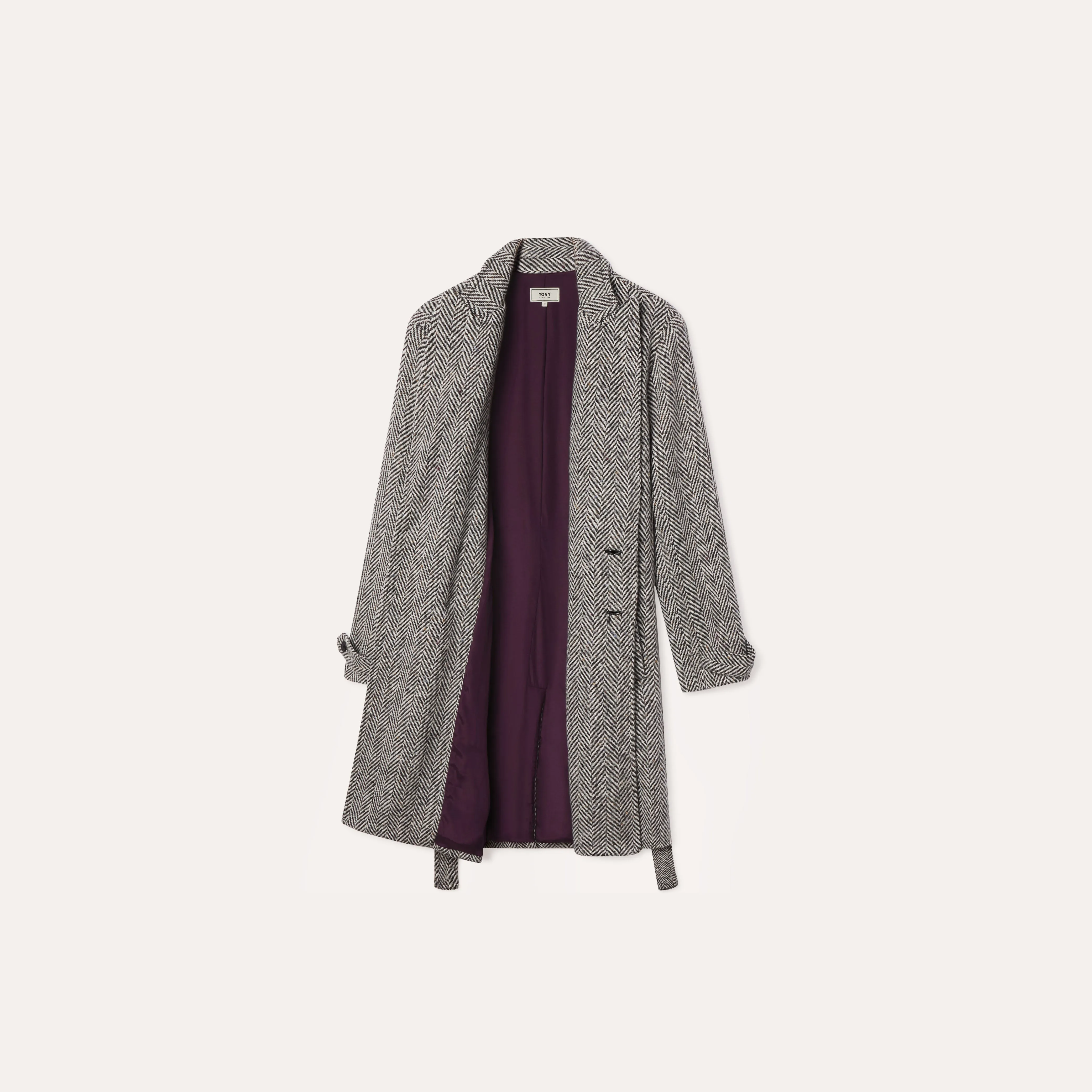 Yony Herringbone DB Coat