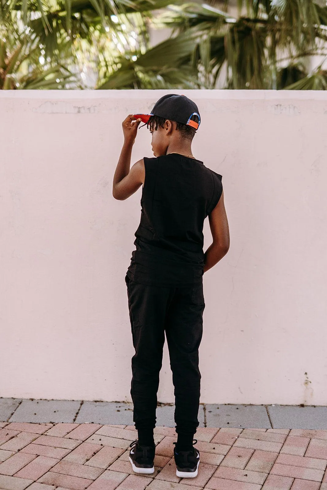 Youth Boys Black Comfort Joggers